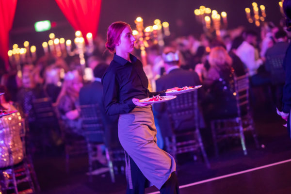 Serving staff at Evolution London corporate event