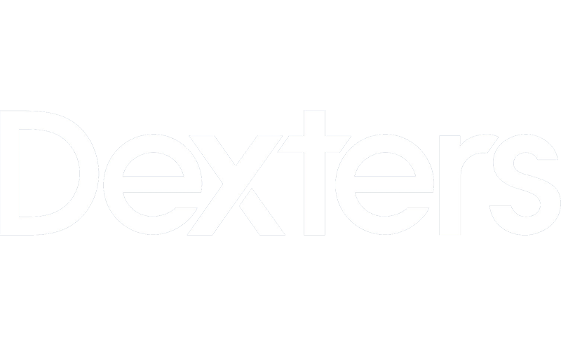 dexters logo white