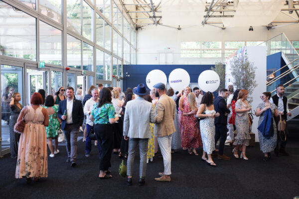 Photograph of conference guests mingling